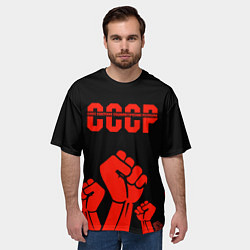 Футболка оверсайз мужская СССР, цвет: 3D-принт — фото 2