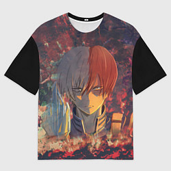 Футболка оверсайз мужская Шото Тодороки, цвет: 3D-принт