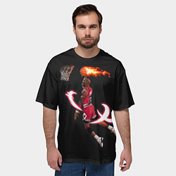 Футболка оверсайз мужская MICHAEL JORDAN, цвет: 3D-принт — фото 2