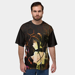 Футболка оверсайз мужская Куруми Токисаки, цвет: 3D-принт — фото 2