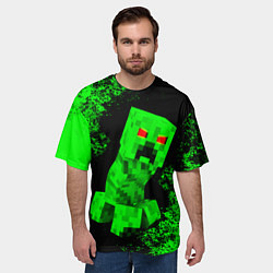 Футболка оверсайз мужская MINECRAFT CREEPER, цвет: 3D-принт — фото 2