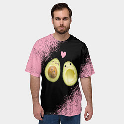 Футболка оверсайз мужская Авокадо, цвет: 3D-принт — фото 2