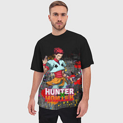 Футболка оверсайз мужская Хисока Hunter x Hunter, цвет: 3D-принт — фото 2