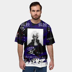 Футболка оверсайз мужская Токийский гуль, цвет: 3D-принт — фото 2
