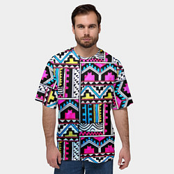 Футболка оверсайз мужская Ацтеки, цвет: 3D-принт — фото 2