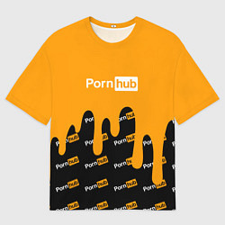 Футболка оверсайз мужская Porn Hub, цвет: 3D-принт