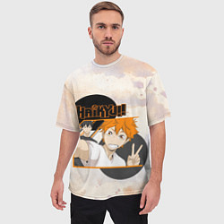 Футболка оверсайз мужская Haikyuu, цвет: 3D-принт — фото 2