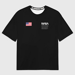 Футболка оверсайз мужская NASA, цвет: 3D-принт