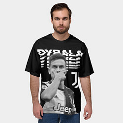 Футболка оверсайз мужская Paulo Dybala, цвет: 3D-принт — фото 2