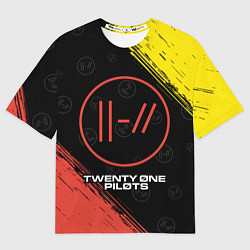 Футболка оверсайз мужская TWENTY ONE PILOTS 21 PILOTS, цвет: 3D-принт