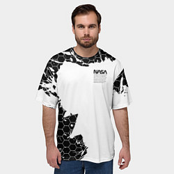 Футболка оверсайз мужская NASA, цвет: 3D-принт — фото 2