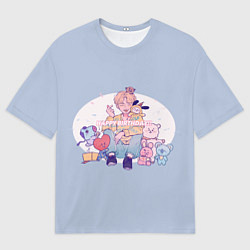 Футболка оверсайз мужская BTS Happy Birthday, цвет: 3D-принт