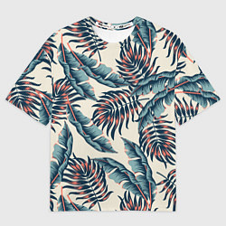 Футболка оверсайз мужская Тихие тропики, цвет: 3D-принт