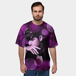 Футболка оверсайз мужская BTS, цвет: 3D-принт — фото 2