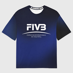 Футболка оверсайз мужская FIVB Volleyball, цвет: 3D-принт