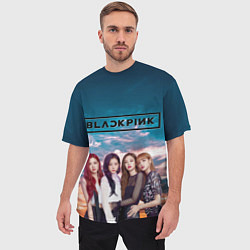 Футболка оверсайз мужская BlackPink, цвет: 3D-принт — фото 2