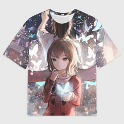 Мужская футболка оверсайз Город в котором меня нет