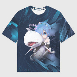 Мужская футболка оверсайз Re: Zero Жизнь с нуля