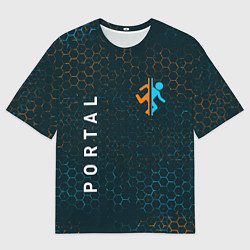 Футболка оверсайз мужская PORTAL ПОРТАЛ, цвет: 3D-принт