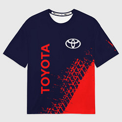 Футболка оверсайз мужская TOYOTA ТОЙОТА, цвет: 3D-принт