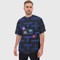 Футболка оверсайз мужская Pacman, цвет: 3D-принт — фото 2