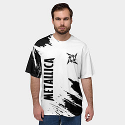Футболка оверсайз мужская METALLICA МЕТАЛЛИКА, цвет: 3D-принт — фото 2