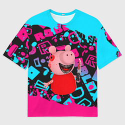 Мужская футболка оверсайз Roblox Piggy