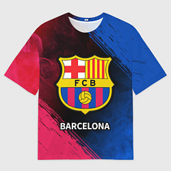 Футболка оверсайз мужская BARCELONA БАРСЕЛОНА, цвет: 3D-принт