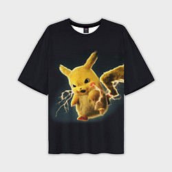 Футболка оверсайз мужская Pikachu Pika Pika, цвет: 3D-принт