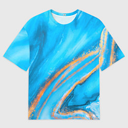 Мужская футболка оверсайз Краски