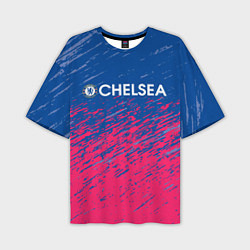 Футболка оверсайз мужская Chelsea Челси, цвет: 3D-принт