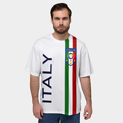 Футболка оверсайз мужская СБОРНАЯ ИТАЛИИ, цвет: 3D-принт — фото 2