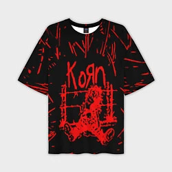 Мужская футболка оверсайз Korn