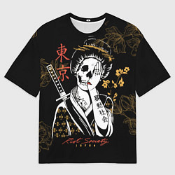 Футболка оверсайз мужская Шарм гейши, цвет: 3D-принт