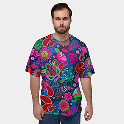 Футболка оверсайз мужская Pre$t, цвет: 3D-принт — фото 2