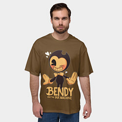 Футболка оверсайз мужская Bendy And The Ink Machine, цвет: 3D-принт — фото 2
