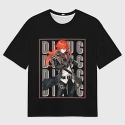 Футболка оверсайз мужская Genshin Impact, цвет: 3D-принт