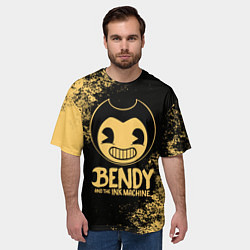 Футболка оверсайз мужская Bendy And The Ink Machine, цвет: 3D-принт — фото 2