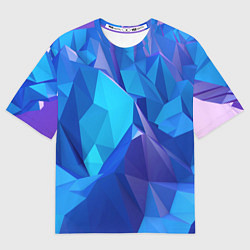 Футболка оверсайз мужская NEON CRYSTALLS, цвет: 3D-принт