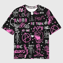 Мужская футболка оверсайз LIL PEEP