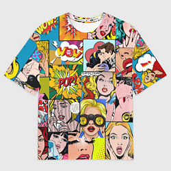 Футболка оверсайз мужская Pop Art, цвет: 3D-принт