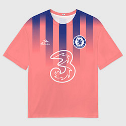 Футболка оверсайз мужская CHELSEA резервная сезон 2021, цвет: 3D-принт