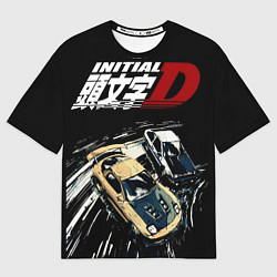 Футболка оверсайз мужская Initial D Z, цвет: 3D-принт