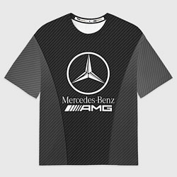 Футболка оверсайз мужская MERCEDES-BENZ, цвет: 3D-принт