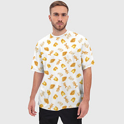 Футболка оверсайз мужская Baked Goods Kowalski Pattern, цвет: 3D-принт — фото 2