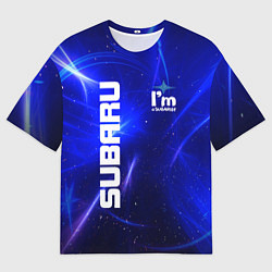 Футболка оверсайз мужская Субару, цвет: 3D-принт