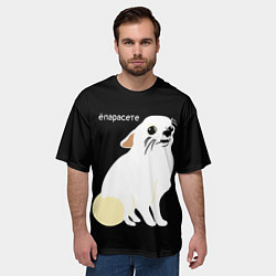 Футболка оверсайз мужская Ёпарасете, цвет: 3D-принт — фото 2