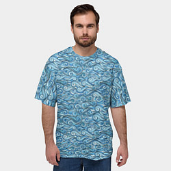 Футболка оверсайз мужская Море волнуется, цвет: 3D-принт — фото 2
