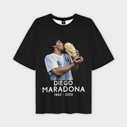 Мужская футболка оверсайз Diego Maradona