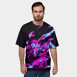 Футболка оверсайз мужская НЕОНОВЫЙ ТАНДЖИРО, цвет: 3D-принт — фото 2